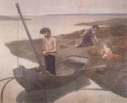 Pierre Puvis de Chavannes The Poor Fisherman (mk09) France oil painting artist